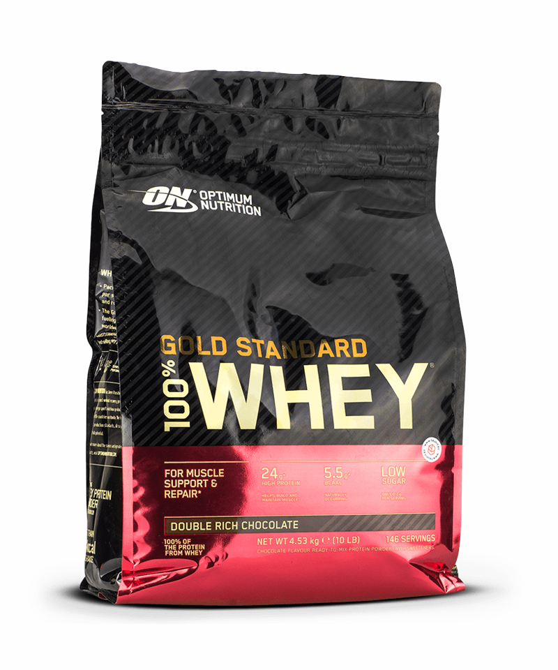 Економично пакување од Optimum Nutrition Gold Standard 100% Whey протеин од 4.54kg